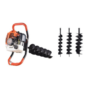 Set motoburghiu WOLFSON® 7CP, 3 x burghie 100, 200, 300mm