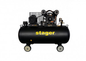 Compresor aer Stager HMV0.6/370-10 , 370L, trifazat, angrenare curea, model nou