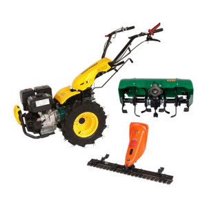 Motocultor multifunctional ProGarden BT330 9CP cu freza 65 cm si bara cosire