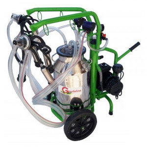 Mulgatoare vaci Gardelina 2 posturi bidon inox 40L