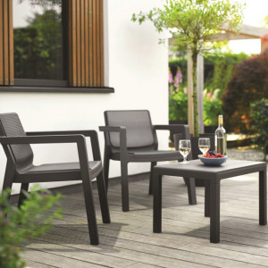 Set mobilier balcon graphite fara perne Keter Emily