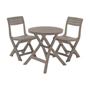 Set mobilier gradina Curver Jazz masa cu 2 scaune cappuccino