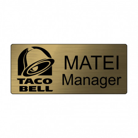 Ecuson Gold cu Magnet Personalizat