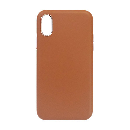 Carcasa iPhone XS Crem - Piele PU