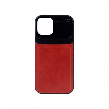 Carcasa iPhone 12 / 12 Pro Rosu - Piele PU