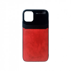Carcasa iPhone 11 Rosu - Piele PU