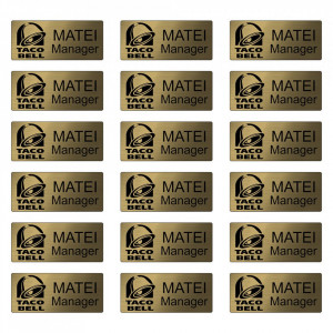 Ecuson Gold cu Magnet Personalizat