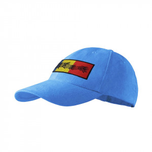 Sapca bleu personalizata cu TRICOLOR si LUPUL DACIC