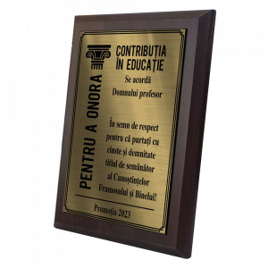 Placheta Diploma Aurie Profesor