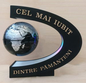 Glob personalizat cu levitație magnetică iluminat LED