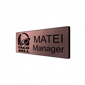 Ecuson Bronz cu Magnet Personalizat