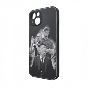 Husa iPhone 14, Carcasa Design Ancelotti Klopp Guardiola