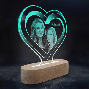 Veioza My Angel Verde LED Personalizata