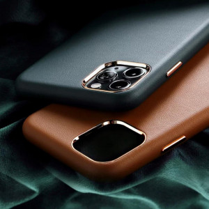 Carcasa iPhone 11 Pro Verde - Piele PU