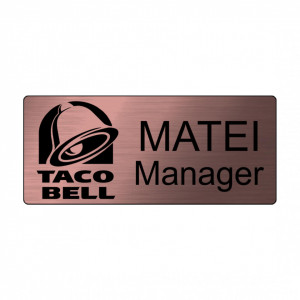 Ecuson Bronz cu Magnet Personalizat