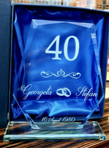 Placheta personalizata CRISTAL