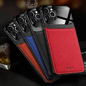 Carcasa iPhone 12 / 12 Pro Negru - Piele PU