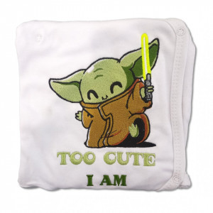 Body Bebelus Brodat cu Design BABY YODA