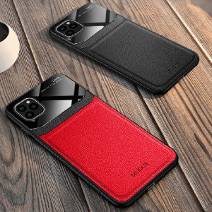 Carcasa iPhone 11 Rosu - Piele PU