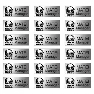 Ecuson Silver cu Magnet Personalizat