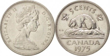 Canada 1975 - 5 cents, circulata