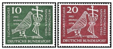 Germania 1960 - Congres Eucaristic, serie neuzata