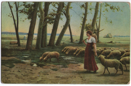 Pictura de Henri Lerolle - La pascut, vedere litho Stengel 29967
