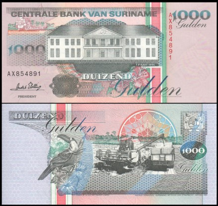 Surinam 1995 - 1000 gulden, necirculata