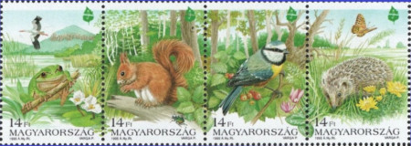 Ungaria 1995 - Anul Ocrotirea Naturii-fauna, serie neuzata