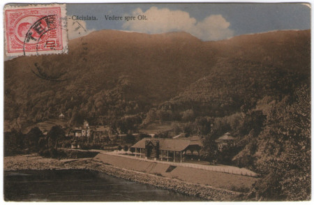 1911 - Caciulata, vedere spre Olt (jud.Vâlcea)