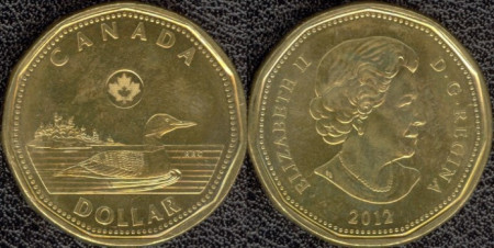 Canada 2012 - 1 dollar, circulata
