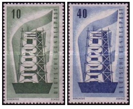 Germania 1956 - Europa, serie neuzata