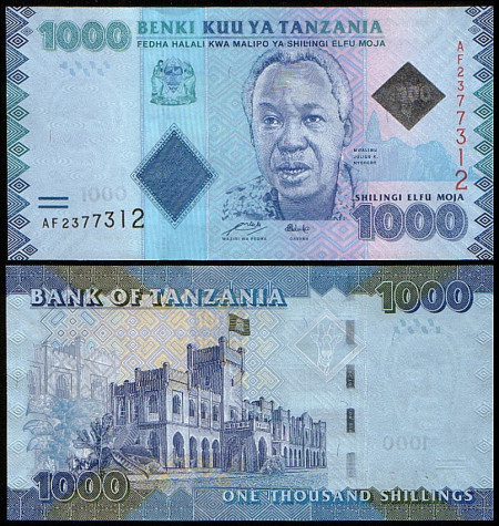 Tanzania 2010 - 1000 shilingi, necirculata