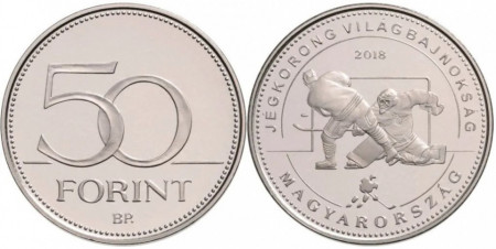 Ungaria 2018 - 50 forint, C.M. de hochei - necirculata