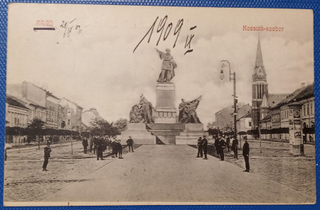 1909 - Arad, statuia Kossuth (jud.Arad)