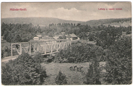 1939 - Malnas-bai, podul cu calea ferata (jud.Harghita)