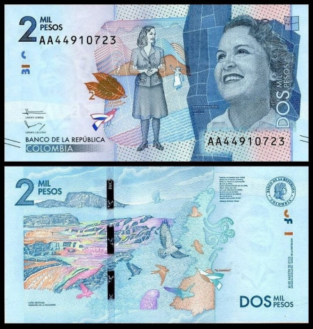 Columbia 2015 - 2000 pesos, necirculata
