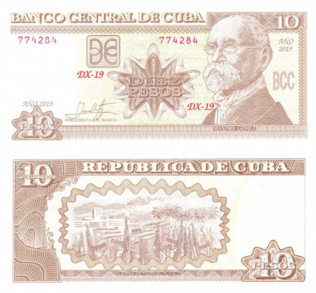 Cuba 2019 - 10 pesos, necirculata