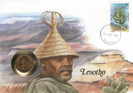 Lesotho 1979 - FDC cu moneda 5 lisente, necirculata