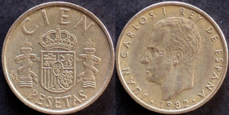 Spania 1982 - 100 pesetas, circulata