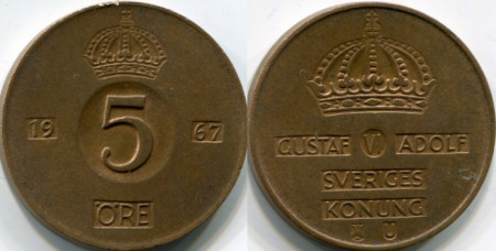 Suedia 1967 - 5 ore, circulata