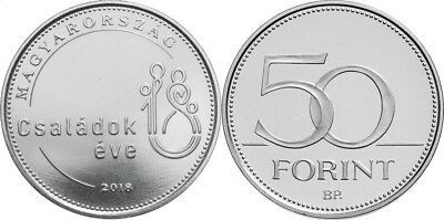 Ungaria 2018 - 50 forint, Anul Familiei - necirculata