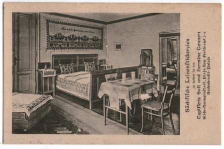 1916 - Sibiu, broderie sasesc in interiorul Bodenkredit-palais (jud. Sibiu)