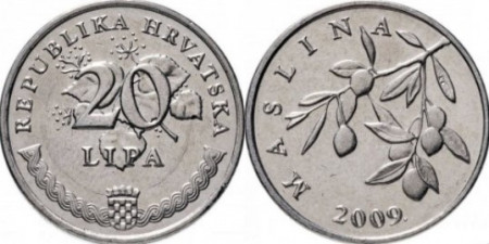 Croatia 2009 - 20 lipa, circulata