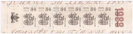 Franta 1988 - ziua marcii postale, 6 neuzate in carnet filatelic