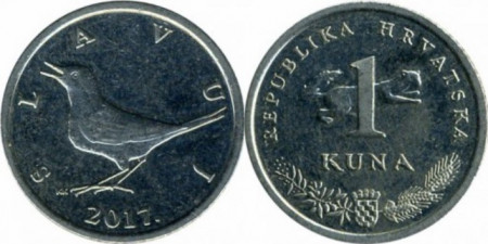 Croatia 2017 - 1 kuna, circulata