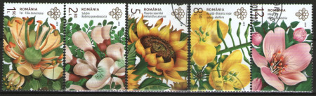Romania 2019 - Flori melifere, serie stampilata