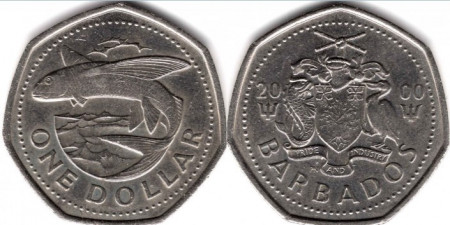 Barbados 2000 - 1 dollar, circulata