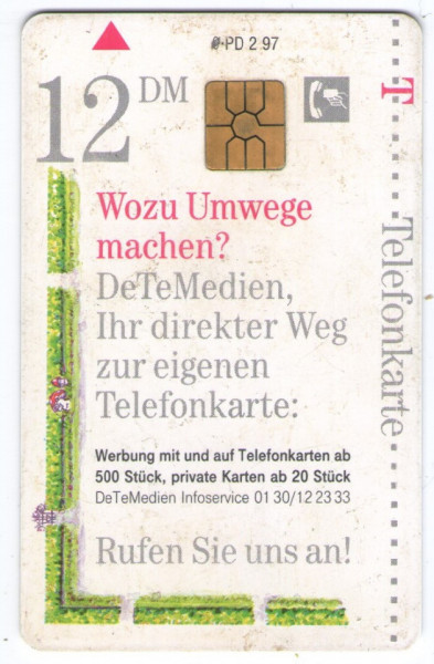 Germania 1997 - cartela telefonica folosita