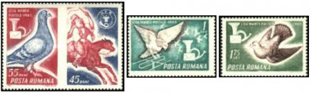 Romania 1965 - Ziua mărcii poştale româneşti, serie neuzata